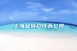 上海居转户代办公司