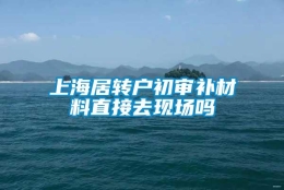 上海居转户初审补材料直接去现场吗