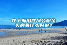 在上海用住房公积金买房有什么好处？