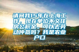 请问我15年在上海工作，现在单位不交住房公积金。可以去劳动仲裁吗？我是农业户口