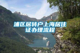 浦区居转户上海居住证办理流程