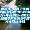 提供100㎡以上住房或购房补贴32～60万+年薪20～80万滁州学院2019年度人才引进计划