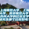 上海师范大学、上海大学、南京师范大学、苏州大学的比较文学研究生哪个比较好考？