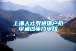 上海人才引进落户初审通过等待审核