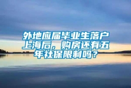 外地应届毕业生落户上海后，购房还有五年社保限制吗？