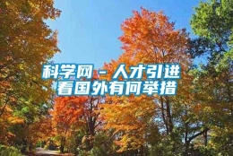 科学网－人才引进 看国外有何举措