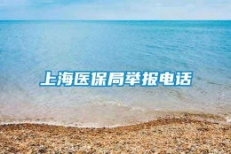 上海医保局举报电话