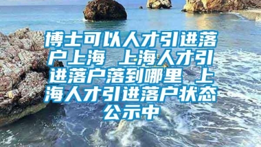 博士可以人才引进落户上海 上海人才引进落户落到哪里 上海人才引进落户状态公示中