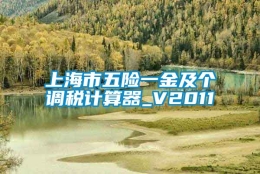 上海市五险一金及个调税计算器_V2011