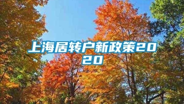 上海居转户新政策2020