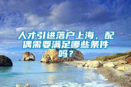 人才引进落户上海，配偶需要满足哪些条件吗？