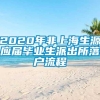 2020年非上海生源应届毕业生派出所落户流程