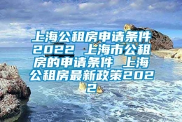 上海公租房申请条件2022 上海市公租房的申请条件 上海公租房最新政策2022