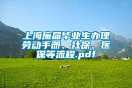 上海应届毕业生办理劳动手册、社保、医保等流程.pdf