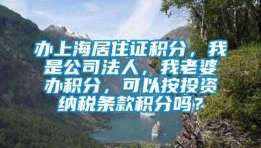 办上海居住证积分，我是公司法人，我老婆办积分，可以按投资纳税条款积分吗？