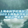 上海本科学校排名-2022上海本科学校名单排名一览表