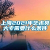 上海2021年艺术类大专需要什么条件