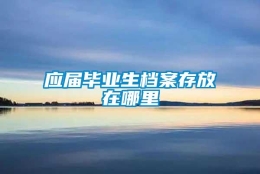 应届毕业生档案存放在哪里