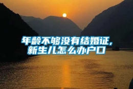 年龄不够没有结婚证,新生儿怎么办户口