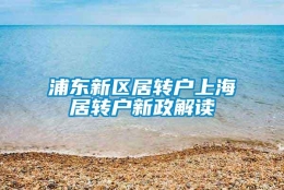 浦东新区居转户上海居转户新政解读