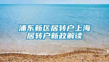 浦东新区居转户上海居转户新政解读