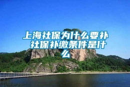 上海社保为什么要补 社保补缴条件是什么