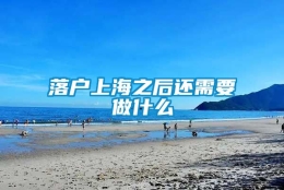 落户上海之后还需要做什么