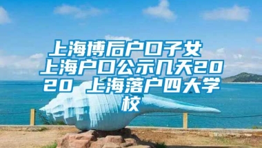 上海博后户口子女 上海户口公示几天2020 上海落户四大学校