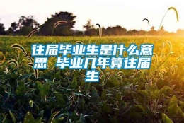 往届毕业生是什么意思 毕业几年算往届生