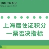 2022年上海居住证积分一票否决会取消吗？