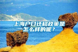 上海户口迁移政策是怎么样的呢？