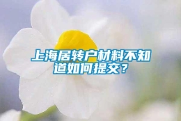 上海居转户材料不知道如何提交？