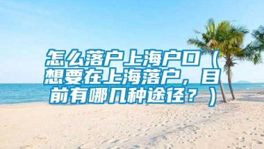 怎么落户上海户口（想要在上海落户，目前有哪几种途径？）