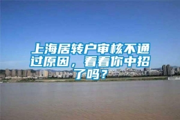 上海居转户审核不通过原因，看看你中招了吗？