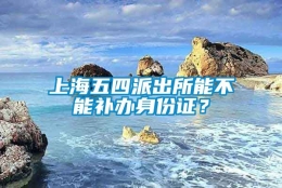 上海五四派出所能不能补办身份证？