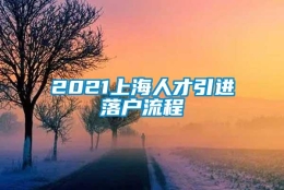 2021上海人才引进落户流程