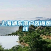 上海浦东落户咨询热线