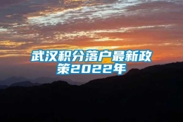 武汉积分落户最新政策2022年