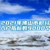 2021年佛山市积分入户指标数9000个