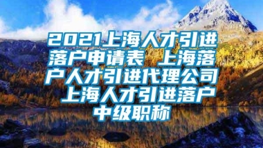 2021上海人才引进落户申请表 上海落户人才引进代理公司 上海人才引进落户中级职称