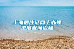 上海居住证网上办理进度查询流程