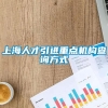 上海人才引进重点机构查询方式