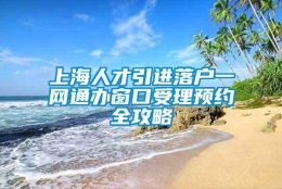 上海人才引进落户一网通办窗口受理预约全攻略