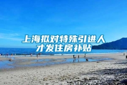 上海拟对特殊引进人才发住房补贴