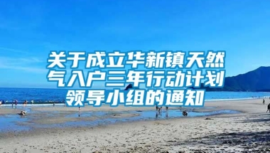 关于成立华新镇天然气入户三年行动计划领导小组的通知