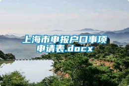 上海市申报户口事项申请表.docx