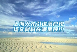 上海人才引进落户现场交材料在哪里预约