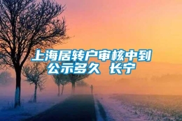 上海居转户审核中到公示多久 长宁