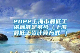 2022上海市最低工资标准是多少（上海最低工资计算方式 ）