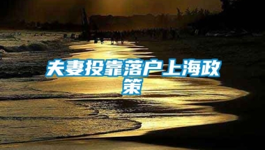 夫妻投靠落户上海政策